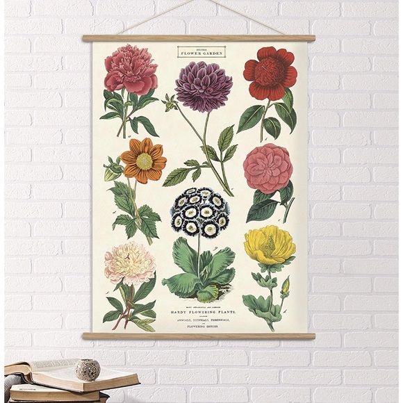 Urban Outfitters Other - Vintage Nature Drawing Flowers Hanging Wall Art 🌷
